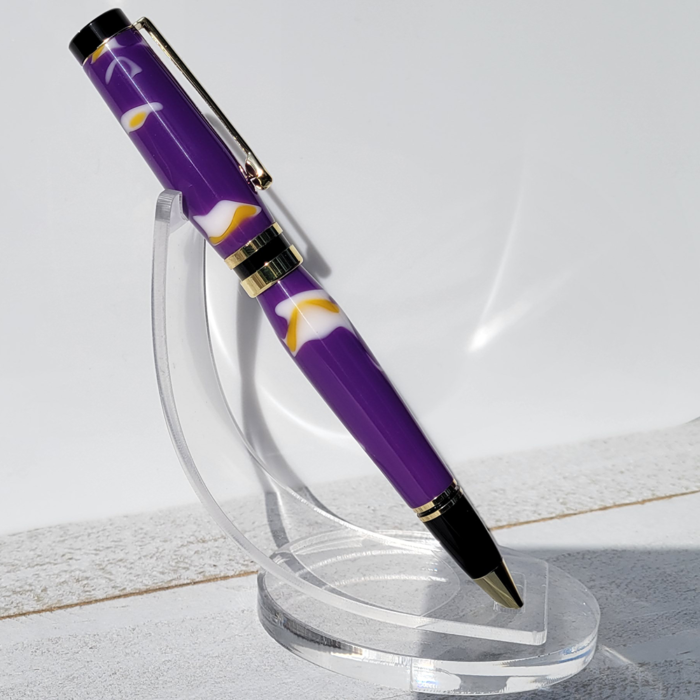 Purple and white American Style Pen