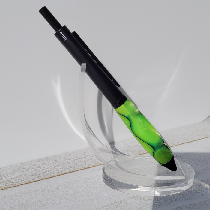 Bright Green and Black Four-Way Pen