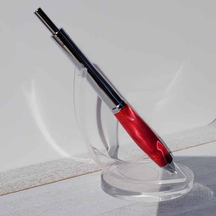 Red and Light Red Acrylic Four-Way Pen