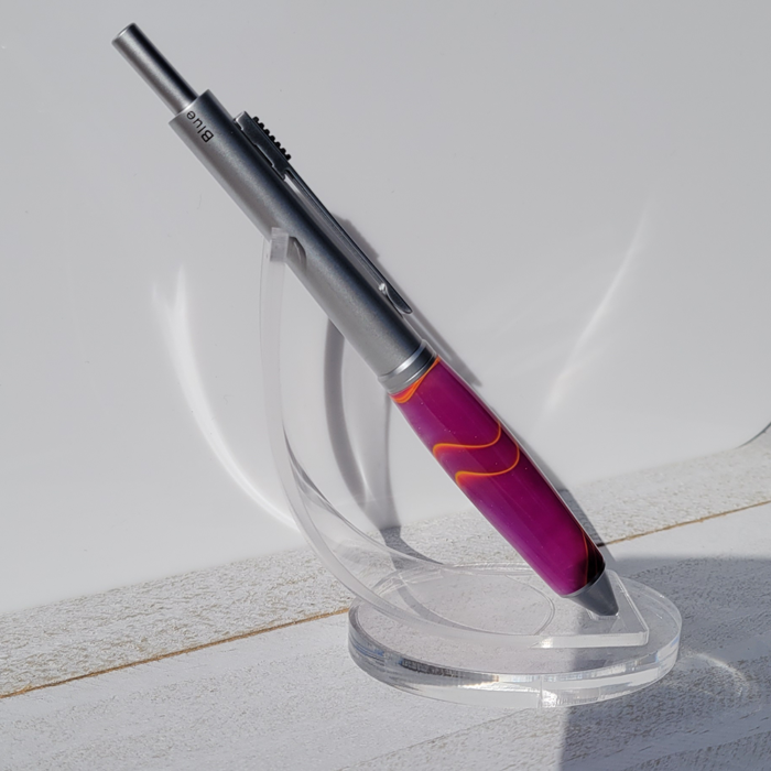 Purple and Orange Acrylic Four-Way Pen