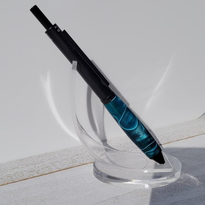 Black and Blue Acrylic Four-Way Pen